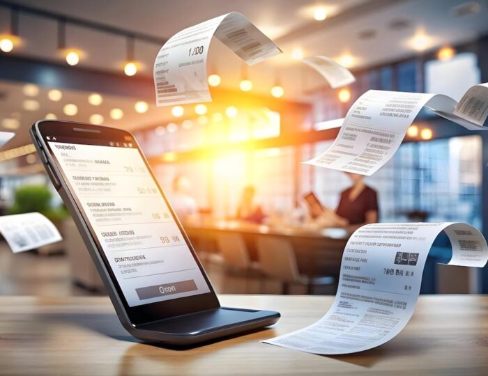 Business owner reviewing UAE e-invoicing rules and digital invoice system